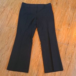 Pinstripe black ladies dress pants
